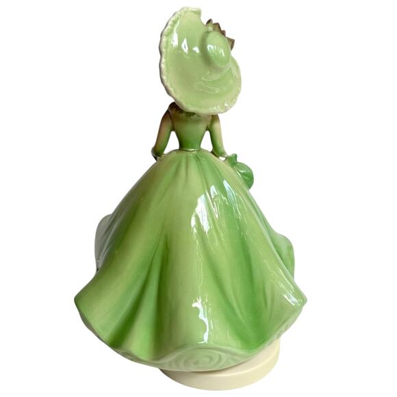 Joseph Originals MUSIC BOX FIGURINE October Plays Come To Cabaret Green Lady VTG - Picture 2 of 9